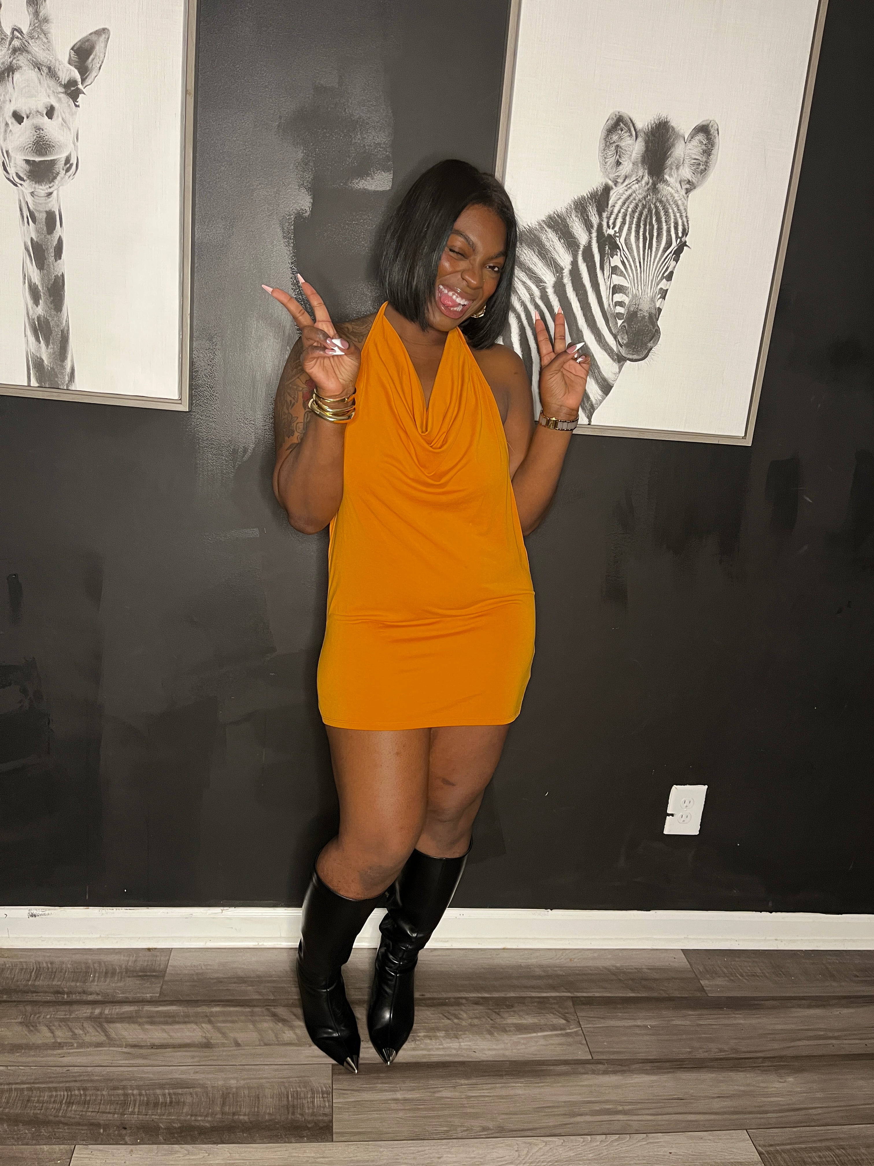 Fanta Orange Dress